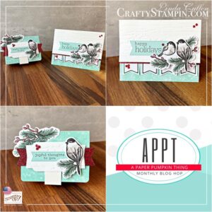 APPT - October 2024 Paper Pumpkin Blog Hop | Join Stampin’ Up! | Frequently Asked Questions about becoming a Stampin’ Up! Demonstrator | Join the Craft Stampin’ Crew | Stampin Up Demonstrator Linda Cullen | Crafty Stampin’ | Purchase Stampin’ Up! Product | FAQ about Paper Pumpkin | FAQ about Kits Collection | Online Exclusive Products | Berry Burst, Old Olive & White Glimmer Specialty Paper [163769] | Stylish Shapes Dies [159183] | Iconic Imagery Dies [164200] | Birch Wood 3D Embossing Folder [164069] | Cherry Cobbler & Pearl Berries [164119] | Book Treat Boxes [164048] |