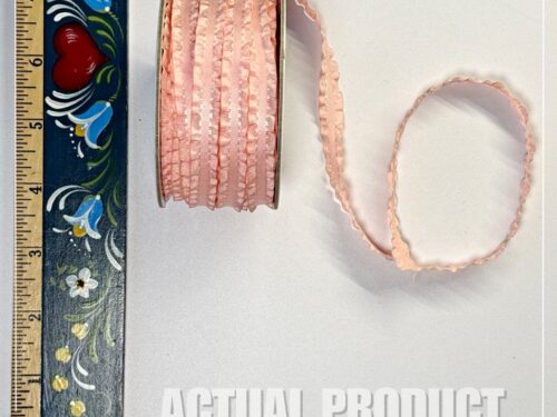Powder Pink Mini Ruffled Ribbon 3/8" Stampin' Up! (~8 yrds) - Retired