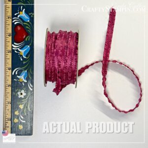 Berry Burst Mini Ruffled Ribbon 3/8" Stampin' Up! (~4 yrds) - Retired