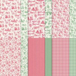 Toile Tidings DSP Stampin Up Christmas Paper 6x12 - Retired