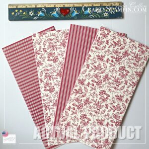 Toile Tidings Gift Wrap [150436] DSP Stampin' Up! Christmas Paper 24 x 36 - Retired