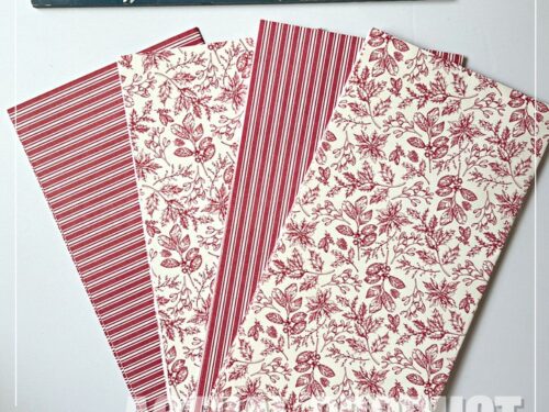 Toile Tidings Gift Wrap [150436] DSP Stampin' Up! Christmas Paper 24 x 36 - Retired