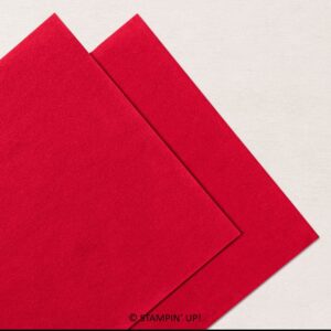 Real Red Velvet [153490] DSP Stampin' Up! Christmas Paper 6 x 12 - Retired
