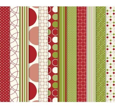 Jolly Holiday [117159] DSP Stampin' Up! Christmas Paper 6 x 12 - Retired