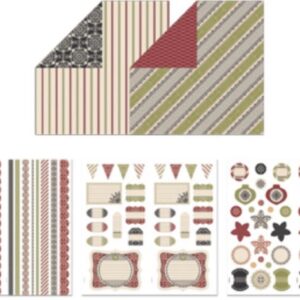 Merry Moments Simply Scrappin' [126911] DSP Stampin' Up! Christmas Paper 6 x 12 - Retired