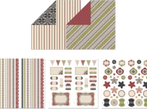 Merry Moments Simply Scrappin' [126911] DSP Stampin' Up! Christmas Paper 6 x 12 - Retired