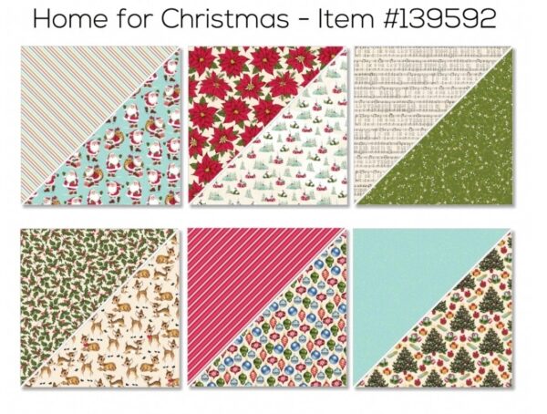 Home for Christmas [139592] DSP Stampin' Up! Christmas Paper 6 x 12 - Retired