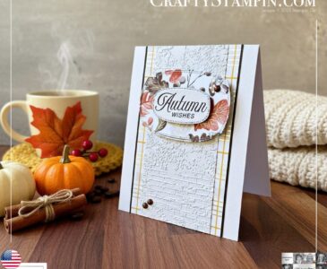 You Can Create It - International Challenge & Inspiration - September 2025 | Join Stampin’ Up! | Frequently Asked Questions about becoming a Stampin’ Up! Demonstrator | Join the Craft Stampin’ Crew | Stampin Up Demonstrator Linda Cullen | Crafty Stampin’ | Purchase Stampin’ Up! Product | FAQ about Paper Pumpkin | FAQ about Kits Collection | Online Exclusive Products | Amber Autumn Stamp Set [165883] | Gathering Together Specialty Designer Series Paper [165969] | Exposed Brick 3D Embossing Folder [161600] | Traditional Labels Dies [165864] | Streaked Dots [165902] |