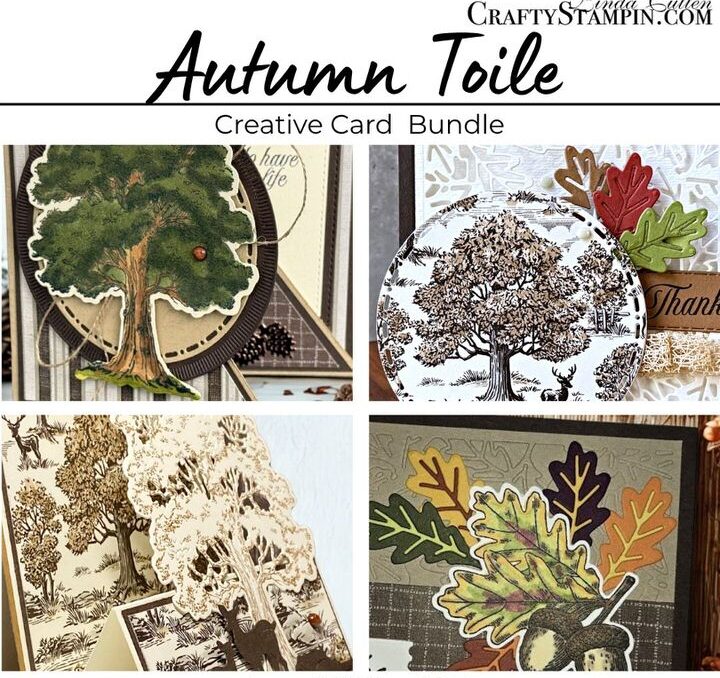 Autumn Toile Suite Creative Card Bundle Tutorial PDF