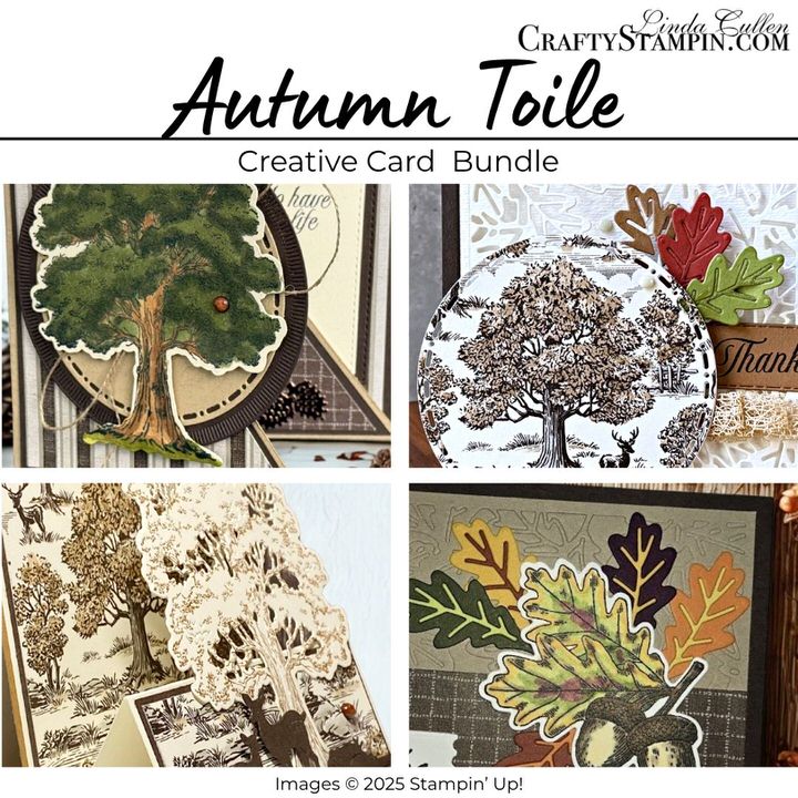 Autumn Toile Suite Creative Card Bundle Tutorial PDF