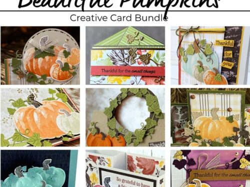 Beautiful Pumpkin Bundle Creative Card Bundle Tutorial PDF