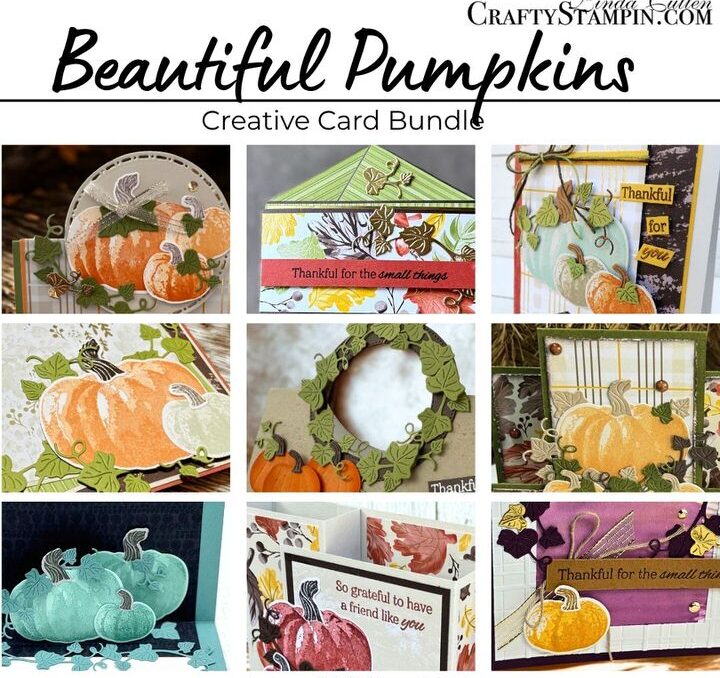 Beautiful Pumpkin Bundle Creative Card Bundle Tutorial PDF