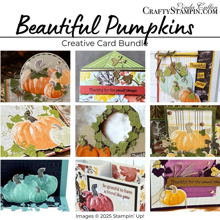 Beautiful Pumpkin Bundle Creative Card Bundle Tutorial PDF
