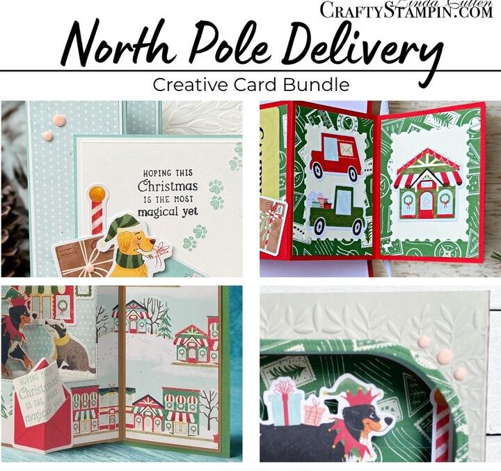 North Pole Delivery Suite Creative Card Bundle Tutorial PDF