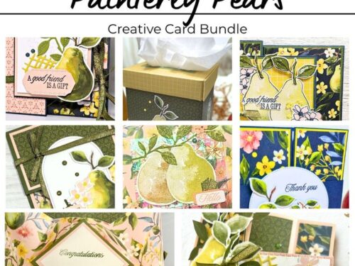 Painterly Pears Suite Creative Card Bundle Tutorial PDF