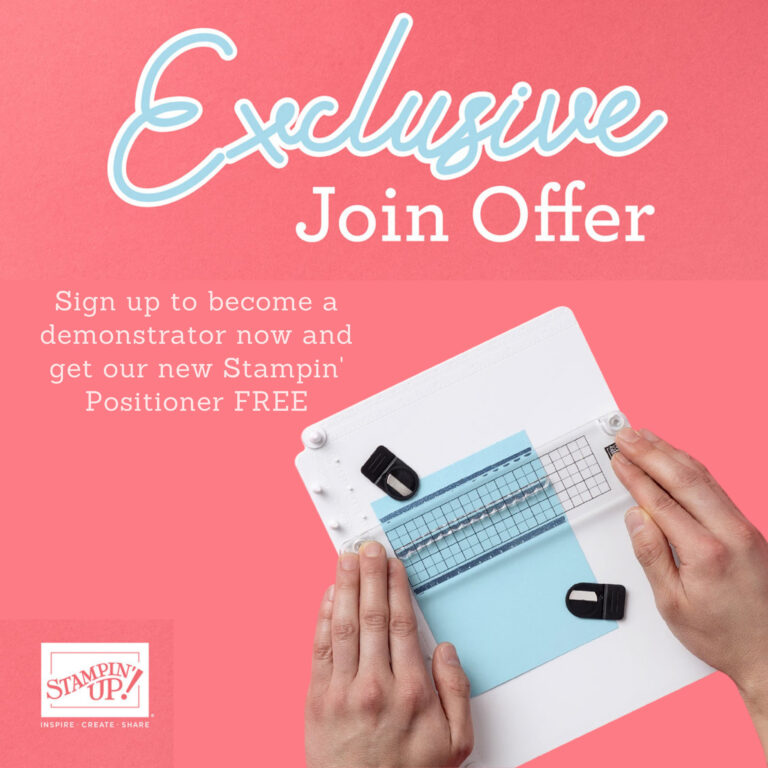 Join Stampin’ Up! – Get a Free Stampin’ Positioner