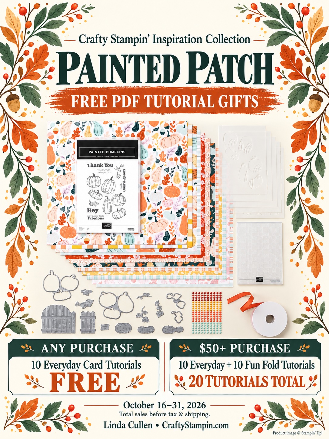 Painted Patch Free Card Tutorials with Purchase | October 16–31, 2026