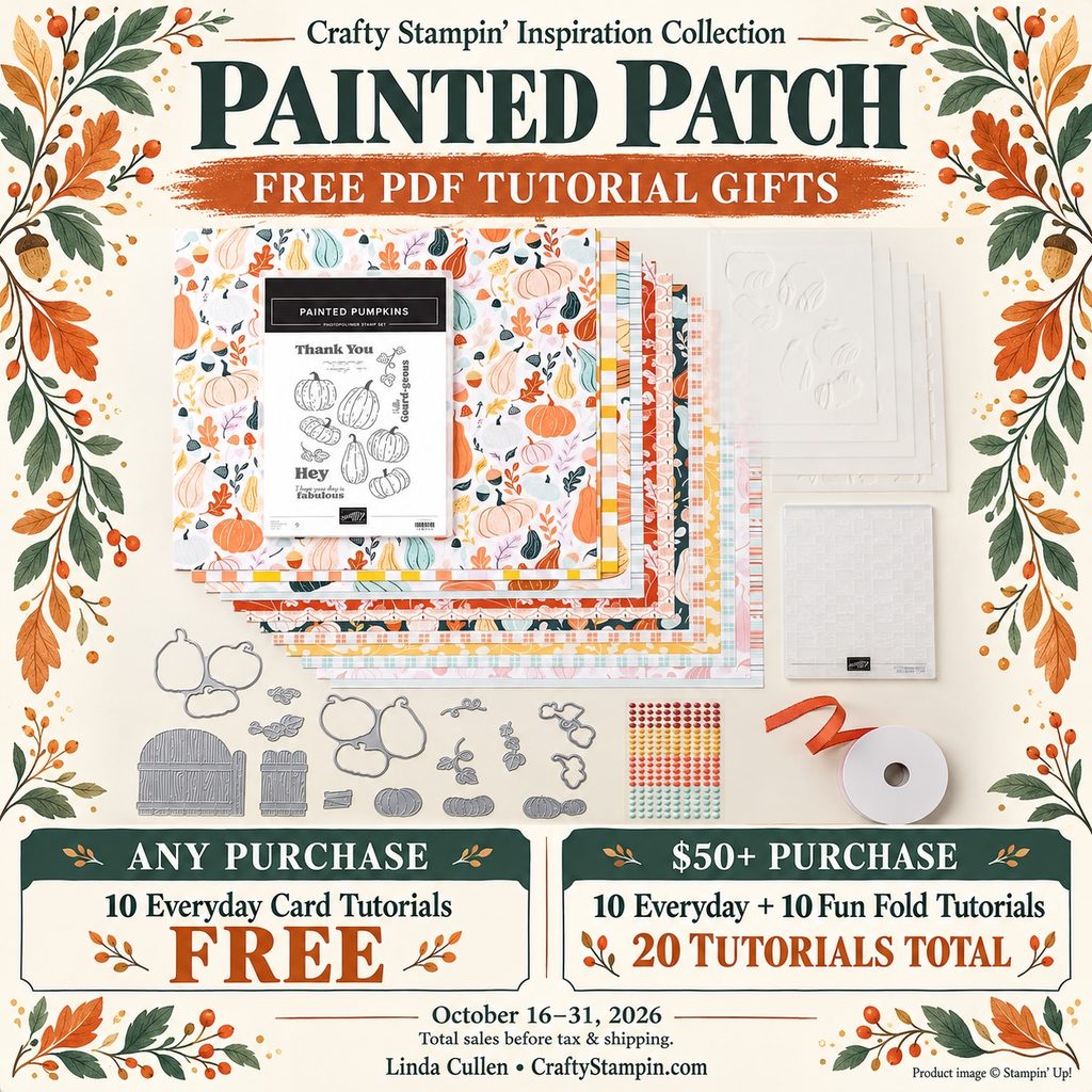 Image of the Painted Patch Suite products with a description of the tutorial offer.