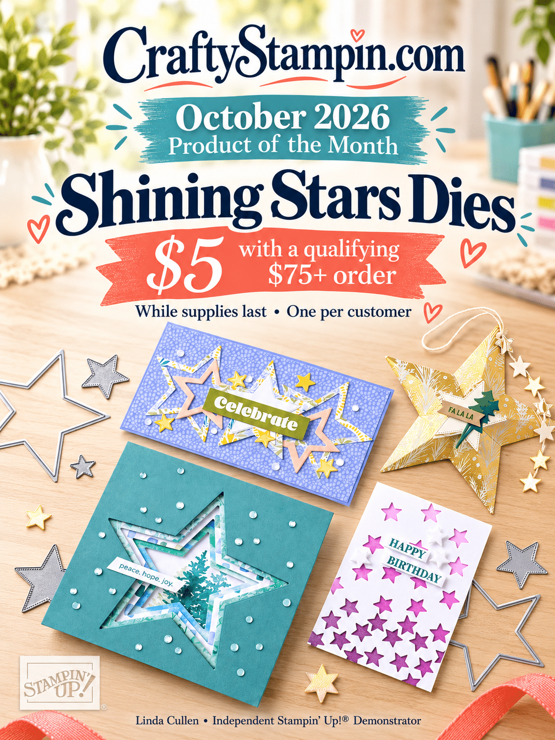 Shining Stars Dies: October’s $5 Product of the Month