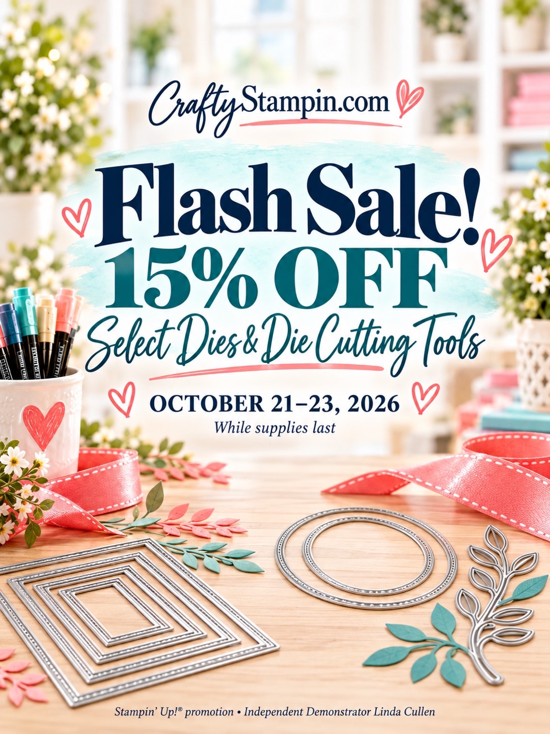Stampin’ Up! Flash Sale: Save 15% on Select Dies & Die Cutting Tools