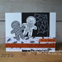 COOKIE CUTTER HALLOWEEN FUN | Stampin Up Demonstrator Linda Cullen | Crafty Stampin’ | Purchase your Stampin’ Up Supplies | Cookie Cutter Halloween Stamp Set | Ghoulish Grunge Stamp set