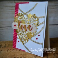Stamp It Group Valentines Day Blog Hop | Stampin Up Demonstrator Linda Cullen | Crafty Stampin’ | Purchase your Stampin’ Up Supplies | Delicate Details Stamp Set | Bloomin’ Hearts Thinlits | Sunshine Wishes Thinlits