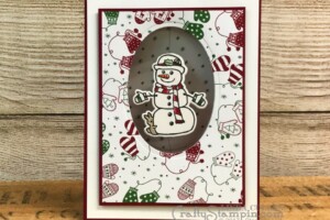 Coffee & Crafts Class: Snowman Spinner - Holiday Catalog Sneak Peek | Stampin Up Demonstrator Linda Cullen | Crafty Stampin’ | Purchase your Stampin’ Up Supplies | Seasonal Chums Stamp Set | Be Merry Designer Series Paper | Seasonal Tags Framelits | Layering Ovals Thinlits