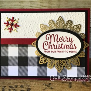 Stampin Scoop Recap - Episode 41 - Snowflake Sentiments | Stampin Up Demonstrator Linda Cullen | Crafty Stampin’ | Purchase your Stampin’ Up Supplies | Snowflake Sentiments Stamp Set | Swirly Snowflakes Thinlits