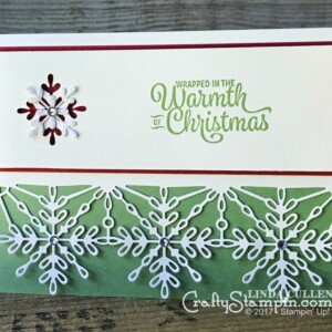 Stampin Scoop Recap - Episode 41 - Snowflake Sentiments | Stampin Up Demonstrator Linda Cullen | Crafty Stampin’ | Purchase your Stampin’ Up Supplies | Snowflake Sentiments Stamp Set | Swirly Snowflakes Thinlits
