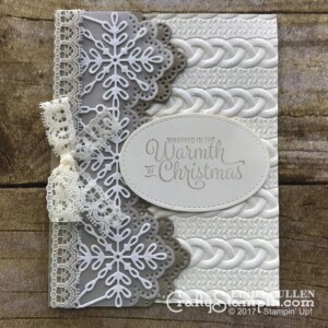 Stampin Scoop Recap - Episode 41 - Snowflake Sentiments | Stampin Up Demonstrator Linda Cullen | Crafty Stampin’ | Purchase your Stampin’ Up Supplies | Snowflake Sentiments Stamp Set | Swirly Snowflakes Thinlits