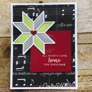 Stampin Scoop Recap - Episode 44 - Quilted Christmas Bundle | Stampin Up Demonstrator Linda Cullen | Crafty Stampin’ | Purchase your Stampin’ Up Supplies | Christmas Quilt Stamp Set | Quilt Builder Framelits Dies | Quilted Christmas 6x6 Designer Series Paper | Quilted Christmas 1/4 Ribbon | Quilt Top Textured Impressions Embossing Folder | Stitched Felt Embellishments