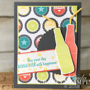 Stampin Scoop Recap - Episode 48 - Bubble Over Bundle | Stampin Up Demonstrator Linda Cullen | Crafty Stampin’ | Purchase your Stampin’ Up Supplies | Bubble Over Stamp Set | Bottles & Bubbles Framelits Dies | Bubble & Fizz Designer Series Paper | Layering Circle Framelits Dies