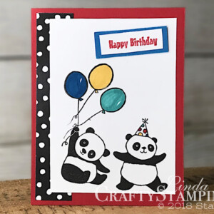 Party Panda - Goodbye to Sale-a-bration | Spring Sampler | Stampin Up Demonstrator Linda Cullen | Crafty Stampin’ | Purchase your Stampin’ Up Supplies | Party Pandas Stamp Set