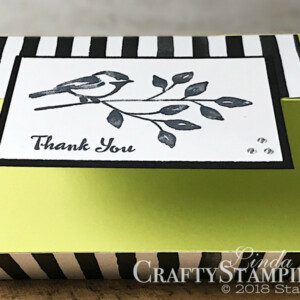 Petal Palette Black & White Bird | Stampin Up Demonstrator Linda Cullen | Crafty Stampin’ | Purchase your Stampin’ Up Supplies | Petal Palette Stamp Set | Petal Passion Designer Series Paper | Rhinestones Basic Jewels