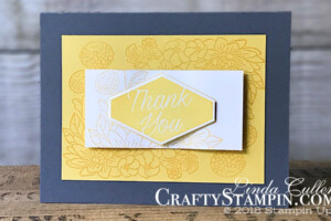 Accented Bloom - Daffodil Delight | Stampin Up Demonstrator Linda Cullen | Crafty Stampin’ | Purchase your Stampin’ Up Supplies | Accented Bloom Stamp Set | Tailored Tag Punch | Stamparatus