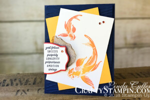 Coffee & Crafts Class: All Good Things | Stampin Up Demonstrator Linda Cullen | Crafty Stampin’ | Purchase your Stampin’ Up Supplies | All Good Things Stamp Set | Foliage Frame Framelits Dies | Seaside Textured Impressions Embossing Folder | Rhinestone Basic | 1/4 Copper Trim