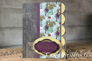 Stamp It Group 2018 Thanksgiving Blog Hop | Stampin Up Demonstrator Linda Cullen | Crafty Stampin’ | Purchase your Stampin’ Up Supplies | Pleasant Pheasants Stamp Set | Better With You Stamp Set | Country Lane Designer Series Paper | Wood Textures Designer Series Paper | Gold Foil Sheets | Seasonal Layers Thinlits | Burlap Ribbon | Pretty Label Punch