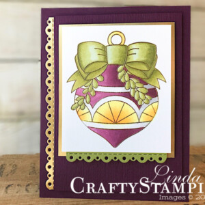 Stamp It Group 2018 Christmas Blog Hop | Stampin Up Demonstrator Linda Cullen | Crafty Stampin’ | Purchase your Stampin’ Up Supplies | Great Joy stamp set | Bouncing Baby Framelits | Gold Foil | Stampin Blends | Wink of Stella | Subtle Dynamic Embossing Folder