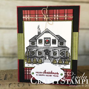 I'll Be Home Christmas | Stampin Up Demonstrator Linda Cullen | Crafty Stampin’ | Purchase your Stampin’ Up Supplies | I’ll Be Home | Festive Farmhouse Designer Series Paper | Pretty Label Punch |