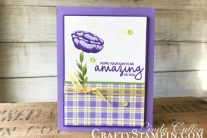 Stampin Scoop Incredible Like You Project Kit | Stampin Up Demonstrator Linda Cullen | Crafty Stampin’ | Purchase your Stampin’ Up Supplies | Incredible Like You Stamp Set | Gingham Gala Designer Series Paper | Gingham Gala Adhesive-Backed Sequins | Organdy Ribbon Combo Pack