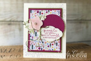 Stampin Scoop Needlepoint Nook Suite | Stampin Up Demonstrator Linda Cullen | Crafty Stampin’ | Purchase your Stampin’ Up Supplies | Needle & Thread Stamp Set | Needlepoint Nook Designer Series Paper | Layering Circle Framelits | Stitched Shapes Framelits | Needlepoint Elements Framelits | Pretty Label Punch | Old Olive Linen Thread