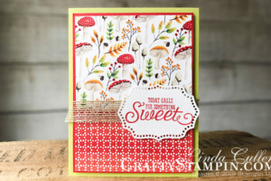 Stampin Scoop All New Sale-a-bration Products | Stampin Up Demonstrator Linda Cullen | Crafty Stampin’ | Purchase your Stampin’ Up Supplies | Painted Seasons Stamp Set | Painted Seasons Designer Series Paper | More Than Words Stamp Set | Rose Trellis Thinlits Dies | Burlap Ribbon | Four Seasons Framelits | Country Floral Dynamic Textures Impressions Embossing Folder
