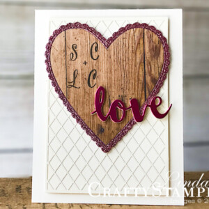 Stamp It Group 2019 Valentines Day Blog Hop | Stampin Up Demonstrator Linda Cullen | Crafty Stampin’ | Purchase your Stampin’ Up Supplies | Make A Difference Stamp Set | wood Texture Designer Series Paper | Be Mine Stitched Framelits Dies | Well Written Dies | Gold Foil Sheets | Subtle Dynamic Textured Impressions Embossing Folder | Delightfully Detailed Laser-Specialty Paper | Lovely Lipstick Foil Sheets | Rose Glimmer Paper | Sunshine Wishes Thinlits | Copper Foil Sheets