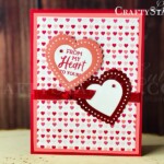 Stampin Up Demonstrator Linda Cullen | Crafty Stampin’ | Purchase your Stampin’ Up Supplies | Heartfelt Stamp Set | From My Heart