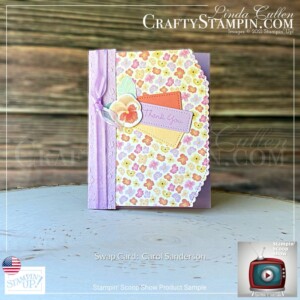 Stampin Scoop Pansy Petals Suite |Stampin’ Up! Annual Catalog | 2021 - 2022 | Join Stampin’ Up! | Frequently Asked Questions about becoming a Stampin’ Up! Demonstrator | Join the Craft Stampin’ Crew | Stampin Up Demonstrator Linda Cullen | Crafty Stampin’ | Purchase your Stampin’ Up Pansy Petals Suite Collection (English) [155810] | Pansy Patch Bundle (English) [155674] | Pansy Patch Photopolymer Stamp Set (English) [154999] | Pansy Petals 12" X 12" (30.5 X 30.5 Cm) Designer Series Paper [155807] | Pansy Dies [155680] | Hippo & Friends Dies [153585] | Rectangular Postage Stamp Punch [152709] | Bark 3D Embossing Folder [155431] |