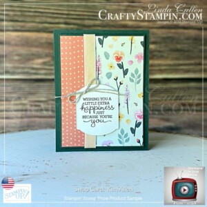 Stampin Scoop Pansy Petals Suite |Stampin’ Up! Annual Catalog | 2021 - 2022 | Join Stampin’ Up! | Frequently Asked Questions about becoming a Stampin’ Up! Demonstrator | Join the Craft Stampin’ Crew | Stampin Up Demonstrator Linda Cullen | Crafty Stampin’ | Purchase your Stampin’ Up Pansy Petals Suite Collection (English) [155810] | Pansy Patch Bundle (English) [155674] | Pansy Patch Photopolymer Stamp Set (English) [154999] | Pansy Petals 12" X 12" (30.5 X 30.5 Cm) Designer Series Paper [155807] | Pansy Dies [155680] | Hippo & Friends Dies [153585] | Rectangular Postage Stamp Punch [152709] | Bark 3D Embossing Folder [155431] |