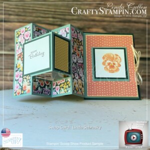 Stampin Scoop Pansy Petals Suite |Stampin’ Up! Annual Catalog | 2021 - 2022 | Join Stampin’ Up! | Frequently Asked Questions about becoming a Stampin’ Up! Demonstrator | Join the Craft Stampin’ Crew | Stampin Up Demonstrator Linda Cullen | Crafty Stampin’ | Purchase your Stampin’ Up Pansy Petals Suite Collection (English) [155810] | Pansy Patch Bundle (English) [155674] | Pansy Patch Photopolymer Stamp Set (English) [154999] | Pansy Petals 12" X 12" (30.5 X 30.5 Cm) Designer Series Paper [155807] | Pansy Dies [155680] | Hippo & Friends Dies [153585] | Rectangular Postage Stamp Punch [152709] | Bark 3D Embossing Folder [155431] |