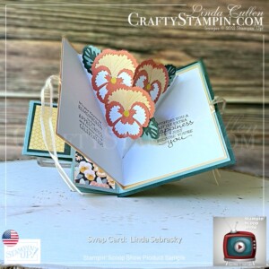 Stampin Scoop Pansy Petals Suite |Stampin’ Up! Annual Catalog | 2021 - 2022 | Join Stampin’ Up! | Frequently Asked Questions about becoming a Stampin’ Up! Demonstrator | Join the Craft Stampin’ Crew | Stampin Up Demonstrator Linda Cullen | Crafty Stampin’ | Purchase your Stampin’ Up Pansy Petals Suite Collection (English) [155810] | Pansy Patch Bundle (English) [155674] | Pansy Patch Photopolymer Stamp Set (English) [154999] | Pansy Petals 12" X 12" (30.5 X 30.5 Cm) Designer Series Paper [155807] | Pansy Dies [155680] | Hippo & Friends Dies [153585] | Rectangular Postage Stamp Punch [152709] | Bark 3D Embossing Folder [155431] |