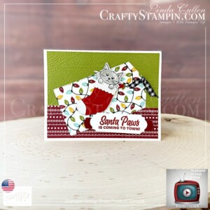 Stampin Scoop Sweet Stockings, Holiday Gift Sets, Cards & More | Join Stampin’ Up! | Frequently Asked Questions about becoming a Stampin’ Up! Demonstrator | Join the Craft Stampin’ Crew | Stampin Up Demonstrator Linda Cullen | Crafty Stampin’ | Purchase Stampin’ Up! Product | FAQ about Paper Pumpkin Sweet Stockings Suite Collection[156273] | Sweet Little Stockings Bundle [156798] | Sweet Little Stockings Stamp Set[156282] | Stockings Dies [156288] | Jolly Felt [156291] | Decorative Matte Dots [156289] | Pool Party 3/8" Striped Grosgrain Ribbon [156290] | Sweet Stockings 12" X 12" DSP [156281] |