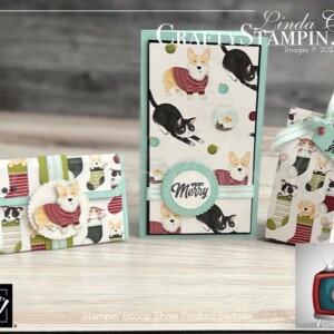 Stampin Scoop Sweet Stockings, Holiday Gift Sets, Cards & More | Join Stampin’ Up! | Frequently Asked Questions about becoming a Stampin’ Up! Demonstrator | Join the Craft Stampin’ Crew | Stampin Up Demonstrator Linda Cullen | Crafty Stampin’ | Purchase Stampin’ Up! Product | FAQ about Paper Pumpkin Sweet Stockings Suite Collection[156273] | Sweet Little Stockings Bundle [156798] | Sweet Little Stockings Stamp Set[156282] | Stockings Dies [156288] | Jolly Felt [156291] | Decorative Matte Dots [156289] | Pool Party 3/8" Striped Grosgrain Ribbon [156290] | Sweet Stockings 12" X 12" DSP [156281] |